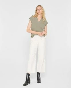 Outlet ❤️ Club Monaco 👩 Women Utility Pant Milk 🎉