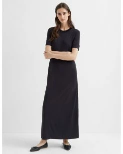 Flash Sale 🤩 Club Monaco 👩 Women Knit Maxi 👗 Dress Black 🎉