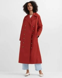 Promo 🌟 Club Monaco 👩 Women Ohdette Trench Poppy ⭐