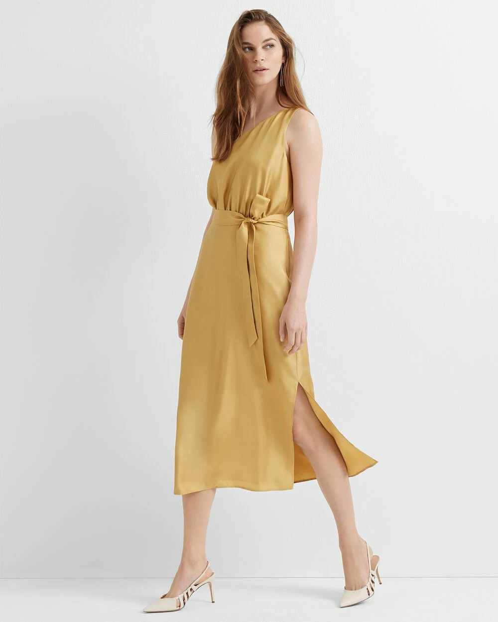 New π Club Monaco π© Women Asymmetrical Waist π Dress Ginger 𧨠- Image 2