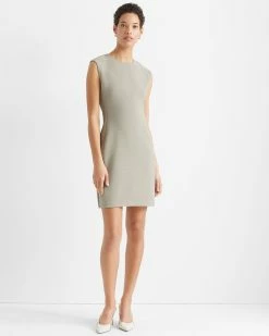 Discount π Club Monaco π© Women Sculptural Knit Mini π Dress Field Sage π