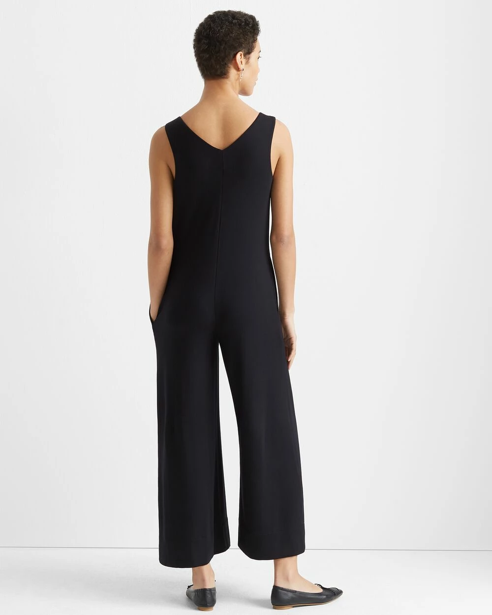 Wholesale ๐งจ Club Monaco ๐ฉ Women A-Line Knit Jumpsuit Black โ - Image 2