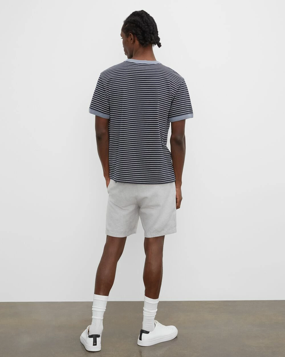 Promo ๐ Club Monaco Men Baxter Jaspe 7 Inch Shorts Grey Multi ๐คฉ - Image 2