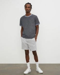 Promo 🔔 Club Monaco Men Baxter Jaspe 7 Inch Shorts Grey Multi 🤩