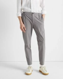 Discount 🔥 Club Monaco Men Lex Textured Modern Joggers Medium Grey ❤️