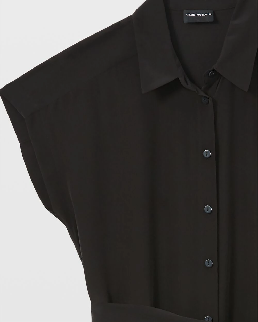 Best Pirce 🔔 Club Monaco 👩 Women Danielle Silk 👗 Dress Black 🛒 - Image 5