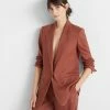 Best reviews of ✔️ Club Monaco 👩 Women Classic Linen Blazer Rust ❤️