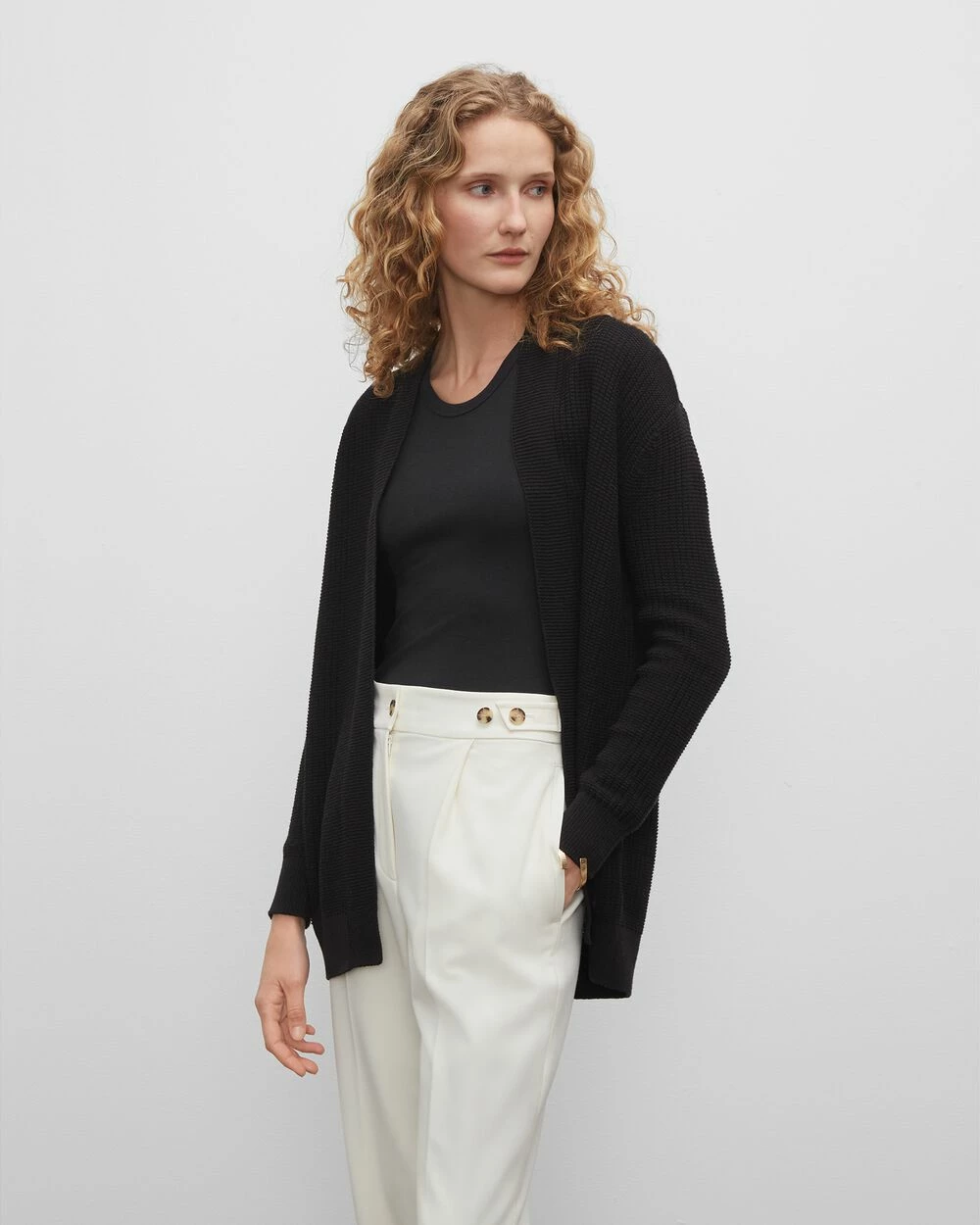 Best reviews of ๐ Club Monaco ๐ฉ Women Essential โ๏ธ Summer Cardigan Black ๐งจ