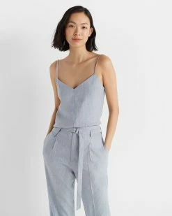 Budget 🎁 Club Monaco 👩 Women Casual Cami Chambray Multi 🥰
