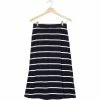 Wholesale 💯 Club Monaco 👩 Women Terry Toweling 👗 Skirt Navy - Navy/White Stripe ❤️
