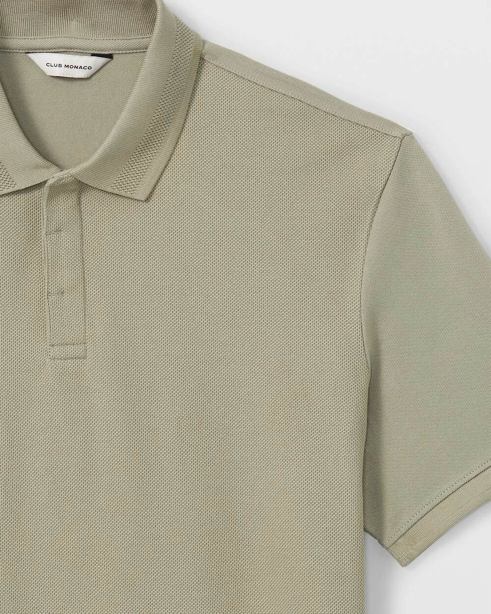 Hot Sale 𧨠Club Monaco Men Seed Stitch Polo Green β - Image 4