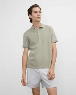 Hot Sale 🧨 Club Monaco Men Seed Stitch Polo Green ⭐