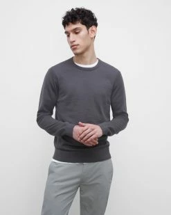 Brand new 👏 Club Monaco Men Long Sleeve Merino Sweater Steel ⌛