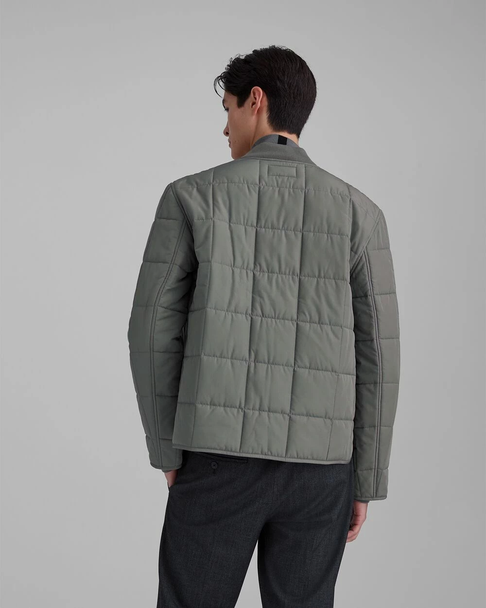 Cheap ๐ Club Monaco Men Quilted Jacket Castor Grey ๐ - Image 2