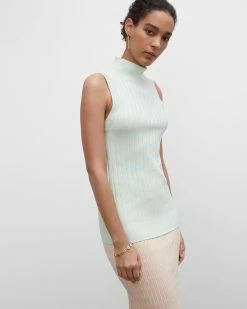 Brand new ⌛ Club Monaco 👩 Women Geo Mix Shell Light Green ✨