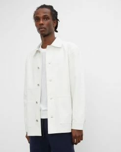 Flash Sale ✔️ Club Monaco Men Chore 🧥 Coat White 👍