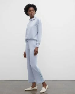 Budget 🔔 Club Monaco 👩 Women Ankle Snap Pants Light Blue 😉