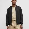 Flash Sale ❤️ Club Monaco Men Mesh Bomber Jacket Caviar 🔔