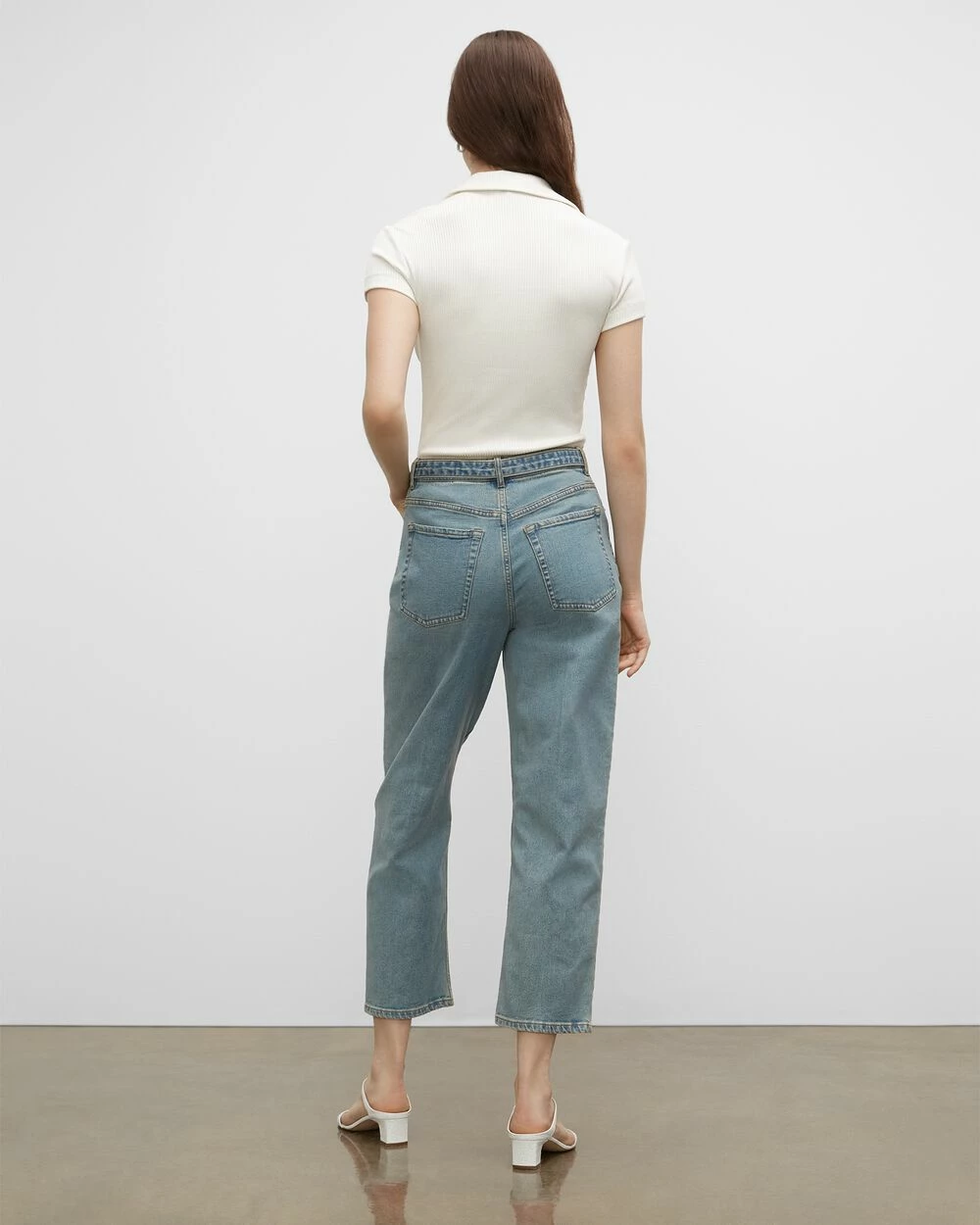 Brand new ๐ Club Monaco ๐ฉ Women The Easy Crop ๐ Jeans Indigo โค๏ธ - Image 2