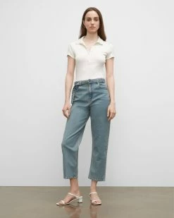 Brand new 🔔 Club Monaco 👩 Women The Easy Crop 👖 Jeans Indigo ❤️