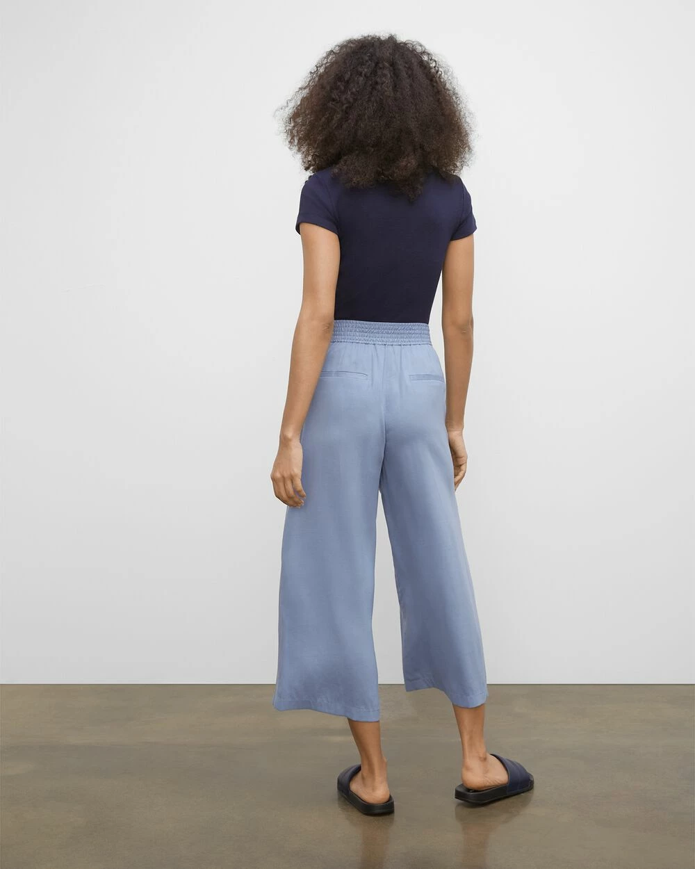 Coupon โญ Club Monaco ๐ฉ Women Lightweight Culottes English Blue ๐ - Image 2