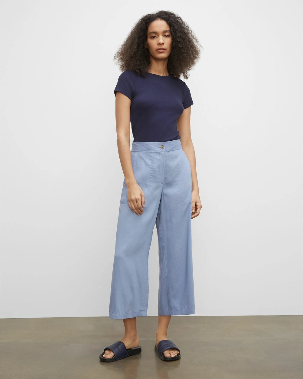 Coupon โญ Club Monaco ๐ฉ Women Lightweight Culottes English Blue ๐