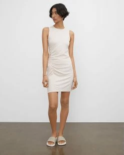 Outlet β€οΈ Club Monaco π© Women Side Seam Ruched Mini π Dress Light Pink π₯°