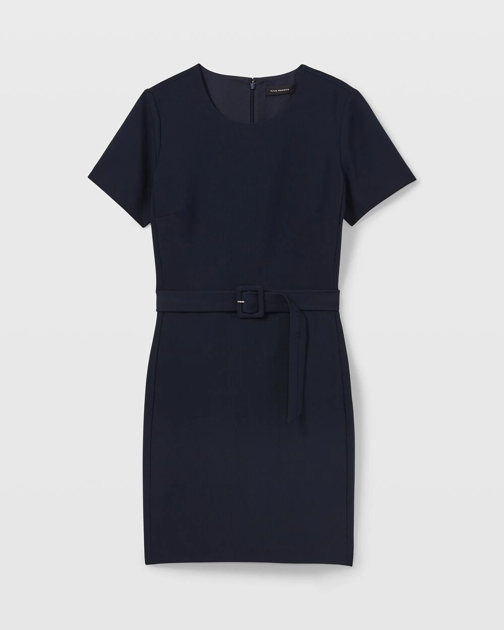 Wholesale ๐ Club Monaco ๐ฉ Women Belted Tailored Mini ๐ Dress Navy ๐ฅฐ - Image 3
