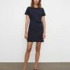 Wholesale 🛒 Club Monaco 👩 Women Belted Tailored Mini 👗 Dress Navy 🥰