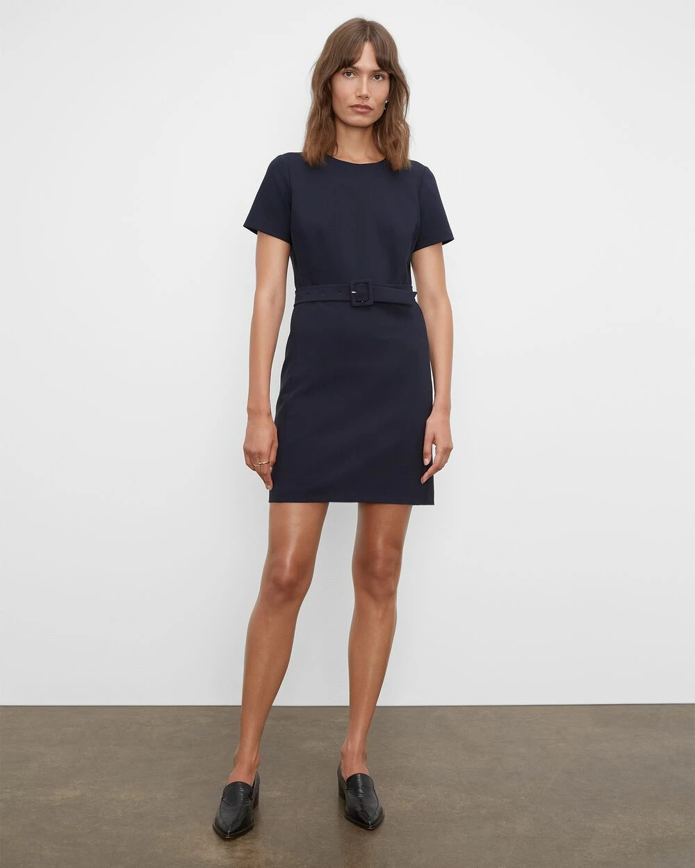 Wholesale ๐ Club Monaco ๐ฉ Women Belted Tailored Mini ๐ Dress Navy ๐ฅฐ