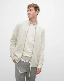 Wholesale 🌟 Club Monaco Men Tea Dyed Cardigan Silver Birch 💯