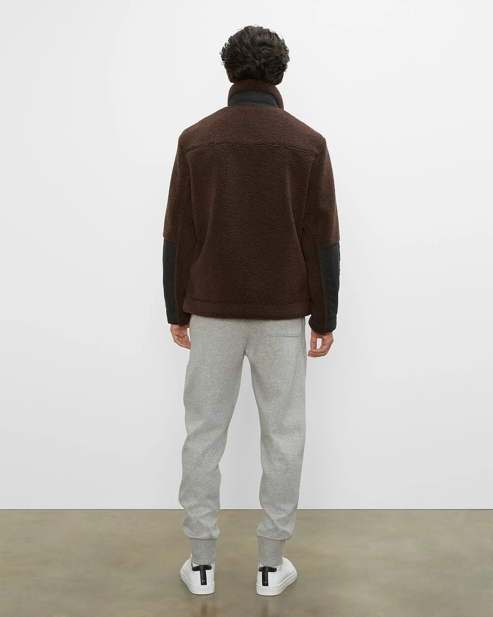 Cheap โ Club Monaco Men Sherpa Jacket Chocolate โ - Image 2