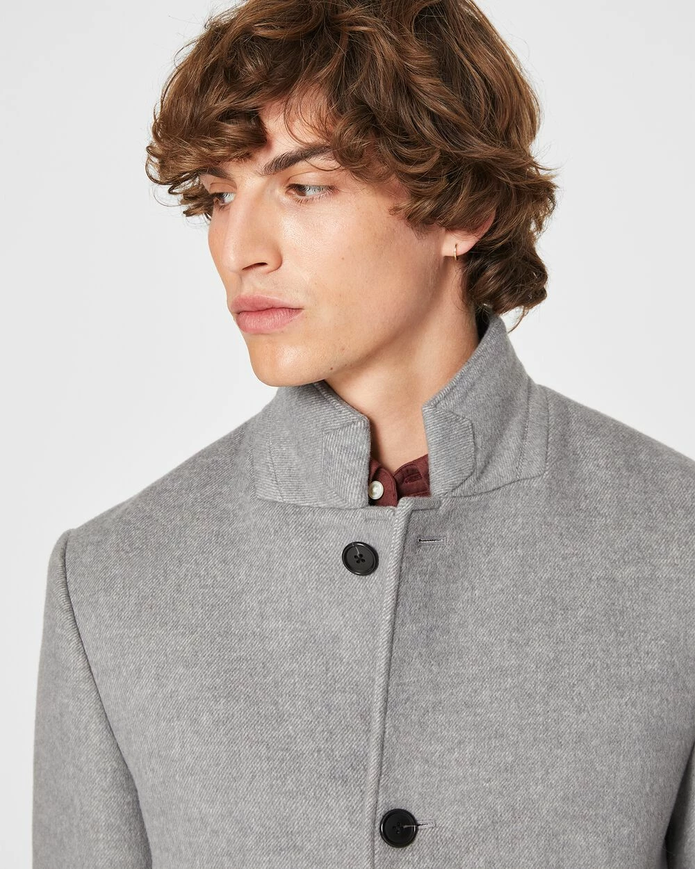 Best deal 🔥 Club Monaco Men Loukas Funnel Neck 🧥 Coat Grey ❤️ - Image 3