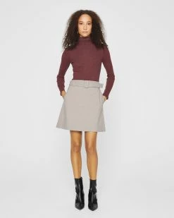 Best reviews of ⌛ Club Monaco 👩 Women Belted Mini 👗 Skirt Mushroom 🧨