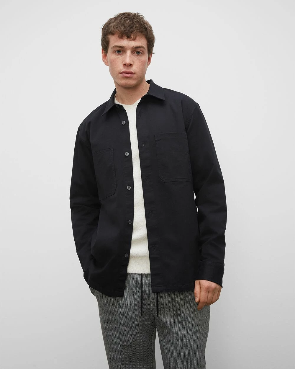 Top 10 ๐ฏ Club Monaco Men Long Sleeve Utility Workshirt Black ๐งจ