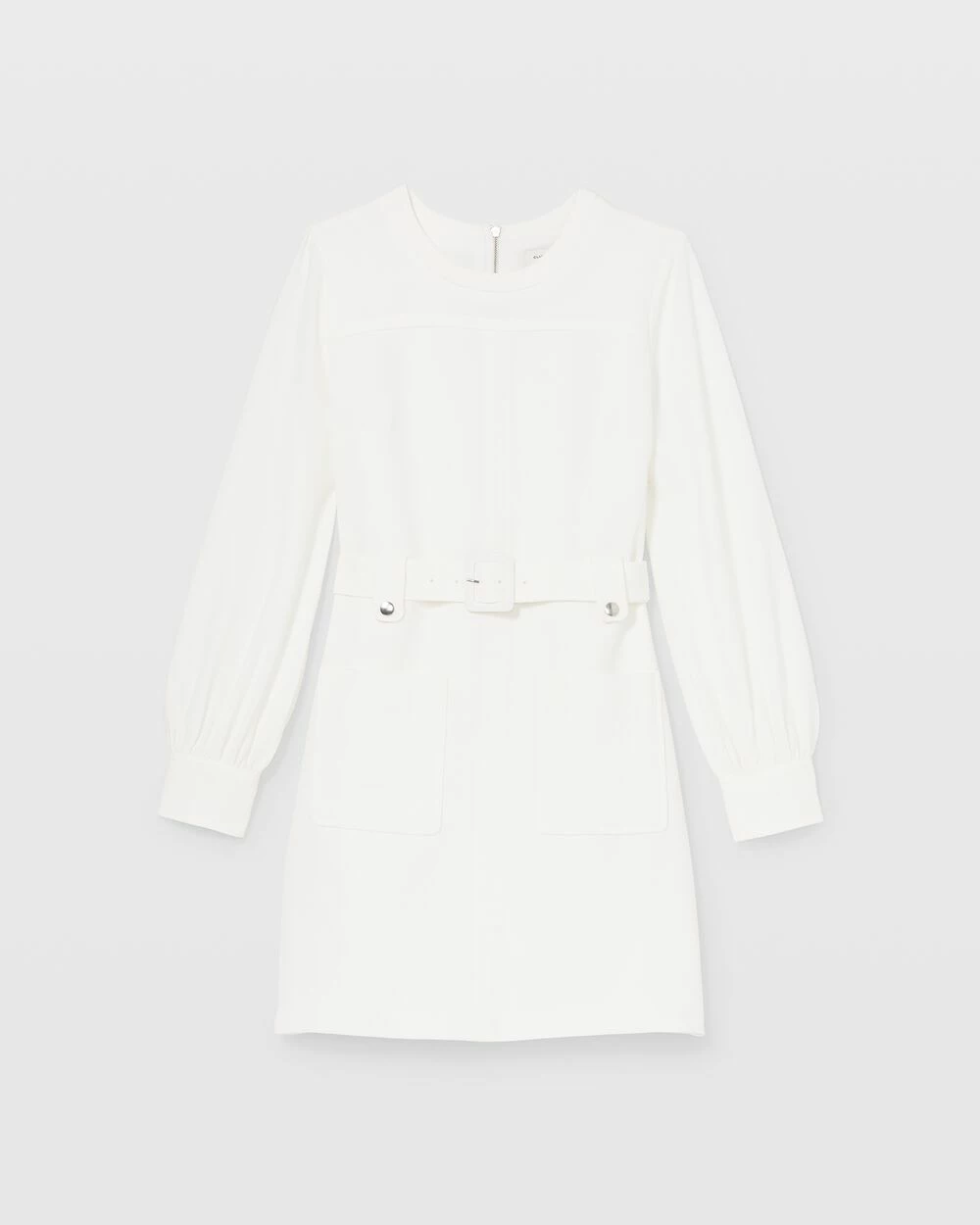 Best reviews of 🌟 Club Monaco 👩 Women Long Sleeve Belted Pocket 👗 Dress Cream ✨ - Image 4