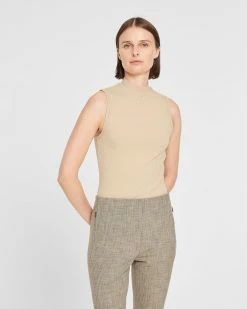 Cheapest π Club Monaco π© Women Mockneck Tank Khaki β