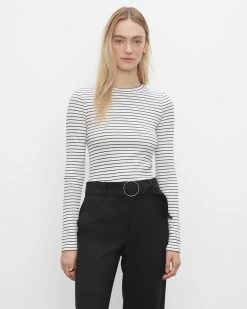 Cheapest 🔥 Club Monaco 👩 Women Striped Carolena Top Stripe 👏
