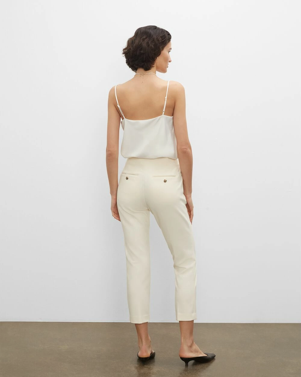 Best deal β¨ Club Monaco π© Women The Cigarette Pants Egret βοΈ - Image 2