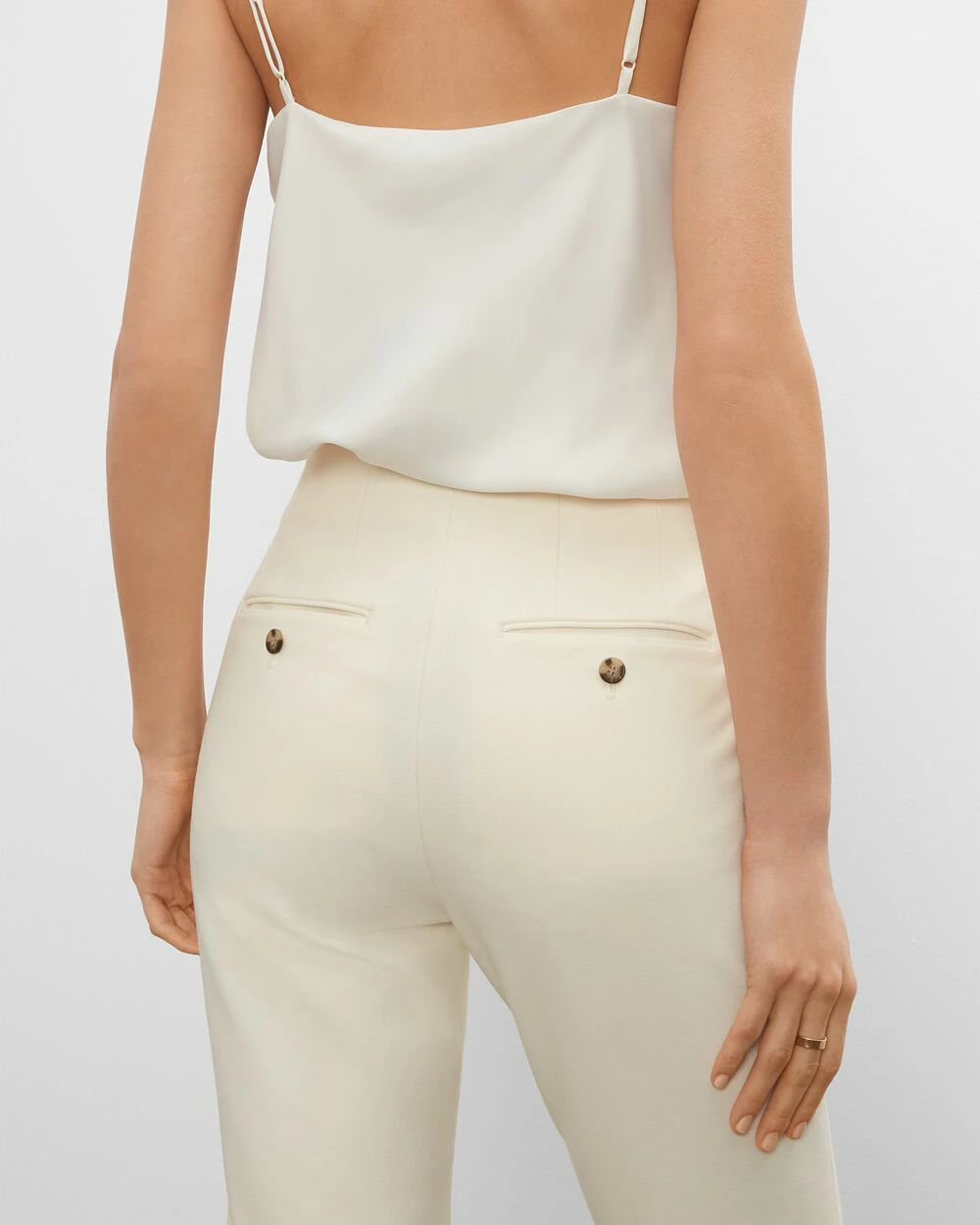 Best deal β¨ Club Monaco π© Women The Cigarette Pants Egret βοΈ - Image 3