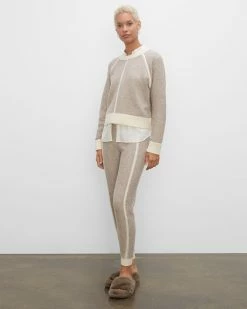Wholesale ๐ Club Monaco ๐ฉ Women Wool & Cashmere Terry Sweatpants Neutral ๐