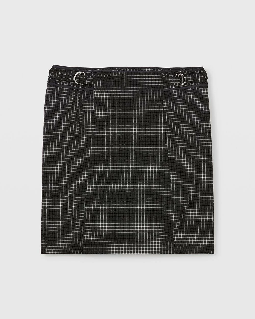 Discount โค๏ธ Club Monaco ๐ฉ Women D-Ring Mini ๐ Skirt Black And White ๐ - Image 5