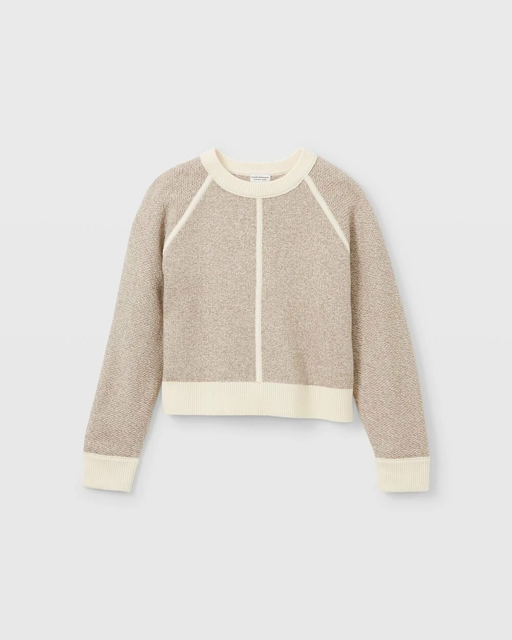 Deals โค๏ธ Club Monaco ๐ฉ Women Wool & Cashmere Terry Sweatshirt Neutral โ๏ธ - Image 4