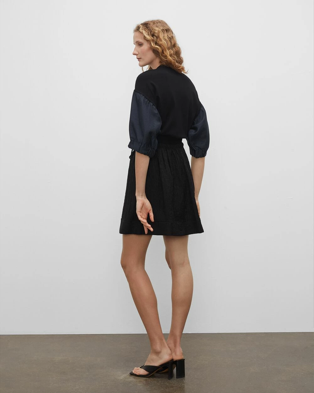 Deals 😀 Club Monaco 👩 Women Tiered Cloud 👗 Skirt Black 🥰 - Image 2