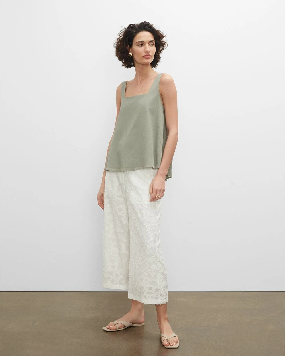 Coupon π Club Monaco π© Women Textured Elasticated Pants Egret π