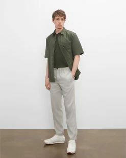 Best deal ❤️ Club Monaco Men Lex Linen Modern Joggers Grey 😍