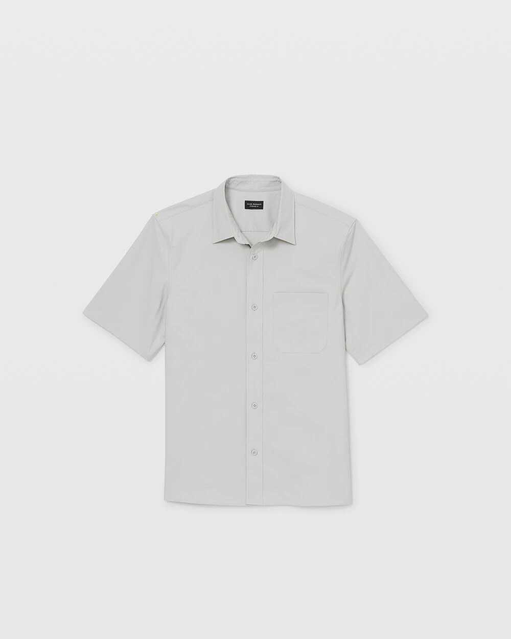 Best deal 🔔 Club Monaco Men Short Sleeve Ripstop 👕 Shirt Grey 🌟 - Image 4