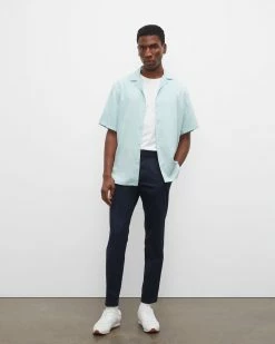 Best Sale 🛒 Club Monaco Men Sutton Stretch Cotton 👗 Dress Pants Navy 🎉