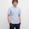 Best reviews of 🔔 Club Monaco Men Slim Short-Sleeve Oxford 👕 Shirt Blue 🔔