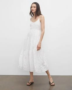 Best Pirce βοΈ Club Monaco π© Women Travelling Tiers Maxi π Dress Blanc De Blanc β¨